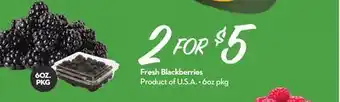 Longo's Fresh Blackberries offer