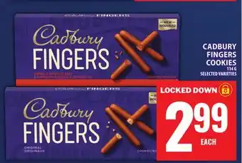 Food Basics CADBURY FINGERS COOKIES offer