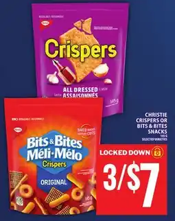 Food Basics CHRISTIE CRISPERS OR BITS & BITES SNACKS offer