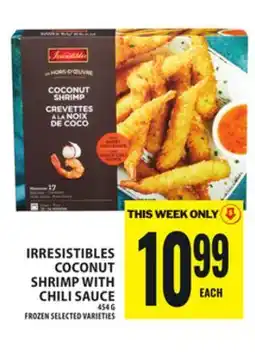 Food Basics IRRESISTIBLES COCONUT SHRIMP WITH CHILI SAUCE offer