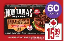 Food Basics MONTANA'S BBQ ANGUS BEEF BURGERS offer