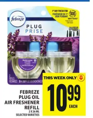 Food Basics FEBREZE PLUG OIL AIR FRESHENER REFILL offer