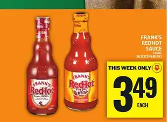 Food Basics FRANK'S REDHOT SAUCE offer