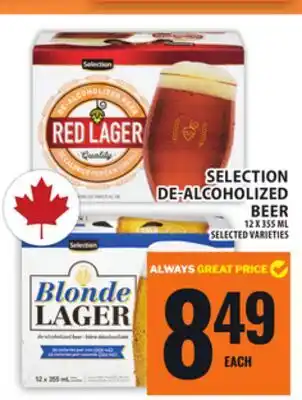 Food Basics SELECTION DE-ALCOHOLIZED BEER offer