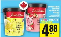 Food Basics IRRESISTIBLE LIMITED EDITION ICE CREAM offer