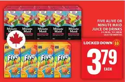 Food Basics FIVE ALIVE OR MINUTE MAID JUICE OR DRINKS offer
