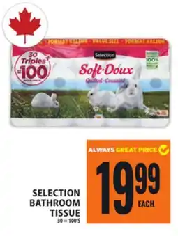 Food Basics SELECTION BATHROOM TISSUE offer