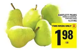 Food Basics BARTLETT PEARS offer