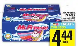 Food Basics MR.FREEZE ICE POPS offer