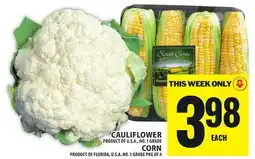 Food Basics CAULIFLOWER OR CORN offer