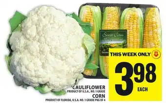 Food Basics CAULIFLOWER OR CORN offer