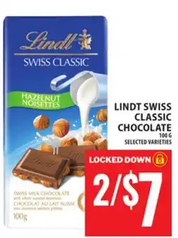 Food Basics LINDT SWISS CLASSIC CHOCOLATE offer