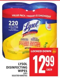 Food Basics LYSOL DISINFECTING WIPES offer