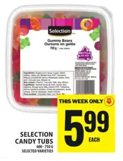 Food Basics SELECTION CANDY TUBS offer