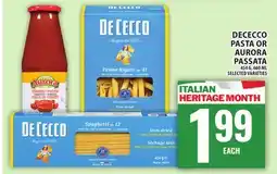 Food Basics DECECCO PASTA OR AURORA PASSATA offer