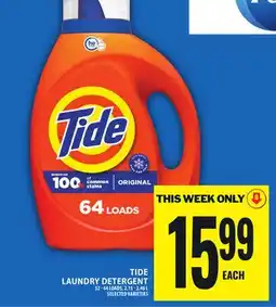 Food Basics TIDE LAUNDRY DETERGENT offer