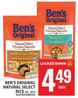 Food Basics BEN'S ORIGINAL NATURAL SELECT RICE offer