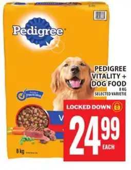 Food Basics PEDIGREE VITALITY + DOG FOOD offer