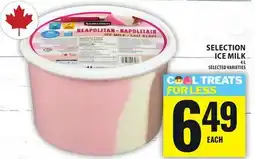 Food Basics SELECTION ICE MILK offer