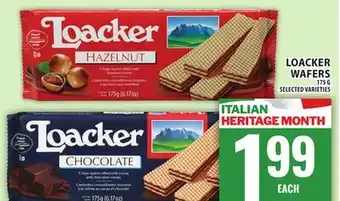 Food Basics LOACKER WAFERS offer