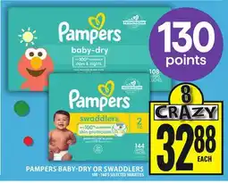 Food Basics PAMPERS BABY-DRY OR SWADDLERS offer