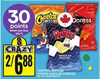 Food Basics DORITOS, RUFFLES POTATO CHIPS OR CHEETOS offer