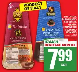 Food Basics TRE STELLE PARMIGIANO REGGIANO, GRANA PADANO OR PECORINO ROMANO offer