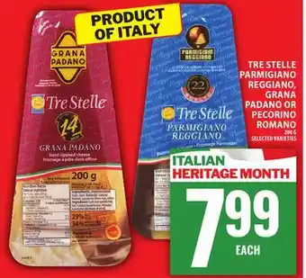 Food Basics TRE STELLE PARMIGIANO REGGIANO, GRANA PADANO OR PECORINO ROMANO offer