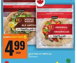 Food Basics SELECTION 10 TORTILLAS offer