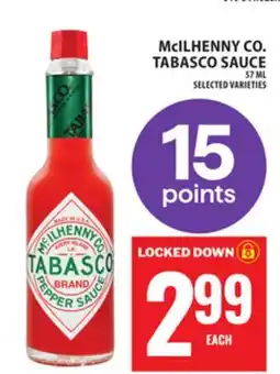 Food Basics McILHENNY CO. TABASCO SAUCE offer