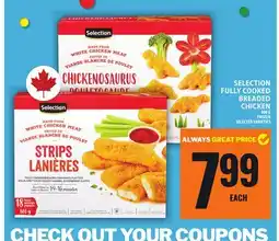 Food Basics SELECTION FULLY COOKED BREADED CHICKEN offer