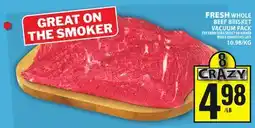 Food Basics FRESH WHOLE BEEF BRISKET VACUUM PACK offer