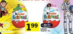 Foodland KINDER Surprise offer