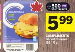 Foodland COMPLIMENTS Sliced Cheeses offer