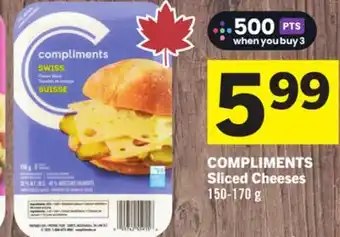 Foodland COMPLIMENTS Sliced Cheeses offer