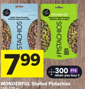 Foodland WONDERFUL Shelled Pistachios offer