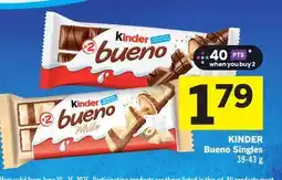 Foodland KINDER Bueno Singles offer