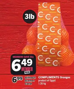 Foodland COMPLIMENTS Oranges offer
