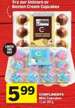 Foodland COMPLIMENTS Mini Cupcakes offer