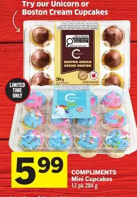 Foodland COMPLIMENTS Mini Cupcakes offer