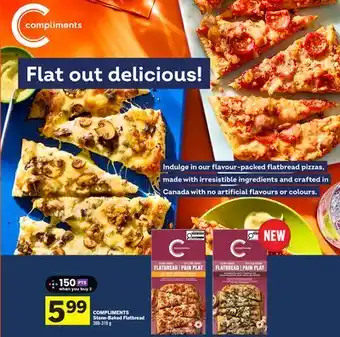 Foodland COMPLIMENTS Stone-Baked Flatbread offer