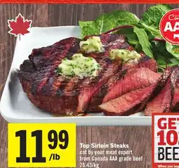 Foodland Top Sirloin Steaks offer
