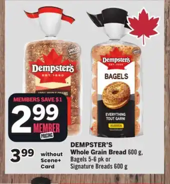 Foodland DEMPSTER'S Whole Grain Bread offer