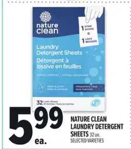 Metro NATURE CLEAN LAUNDRY DETERGENT SHEETS offer