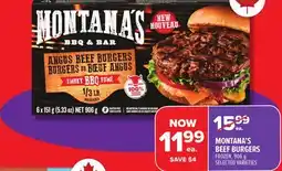 Metro MONTANA'S BEEF BURGERS offer