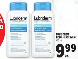 Metro LUBRIDERM BODY + FACE WASH offer