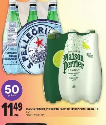 Metro MAISON PERRIER, PERRIER OR SANPELLEGRINO SPARKLING WATER offer