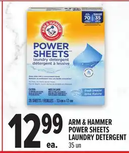 Metro ARM & HAMMER POWER SHEETS LAUNDRY DETERGENT offer