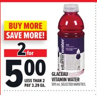 Metro GLACEAU VITAMIN WATER offer