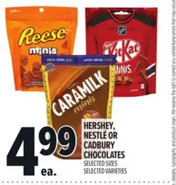 Metro HERSHEY, NESTLÉ OR CADBURY CHOCOLATES offer